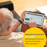 Tablette senior ardoiz 3 | pack 1 an accès aux services
